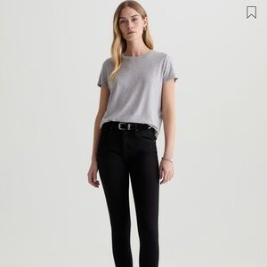 AG the Farrah skinny high-rise jean in black size 27reg women’s